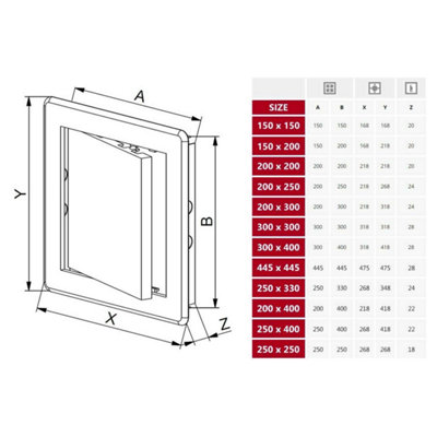 White Access Panel