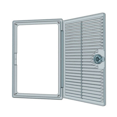 White Access Panels with Air Vent Grille Duct Ventilation Door150mm x 100mm - 4