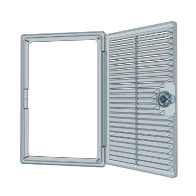 White Access Panels with Air Vent Grille Duct Ventilation Door150mm x 100mm
