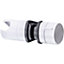 White Adjustable Shower Riser Rail Slider 19-25mm