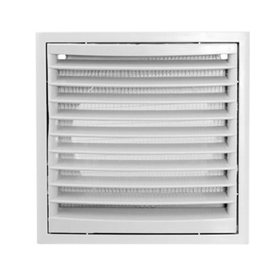 White Air Vent Grille/Duct Covers with Fly Screen/Anti-Insect Mesh,no Screws Visible-Separate Backplate (150mm x 150mm round)