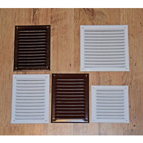 White Air Vent Grille Mesh Metal 150mm x 200mm
