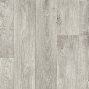 White Anti-Slip Wood Effect Vinyl Flooring For LivingRoom DiningRoom Conservatory And Kitchen Use-4m X 3m (12m²)