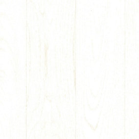 White Anti-Slip Wood Effect Vinyl Sheet For LivingRoom DiningRoom Conservatory And Kitchen Use-2m X 4m (8m²)