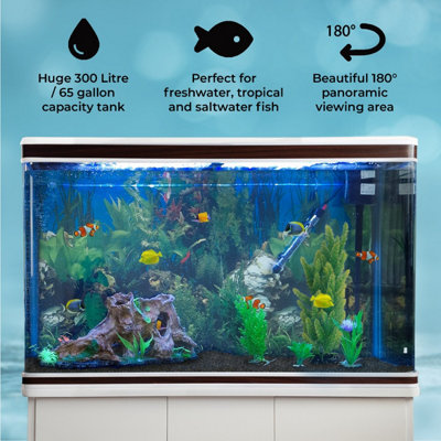 Black and white sales fish tank decorations