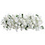 White Artificial Rose Flowers Wedding Centerpieces  100cm(L)