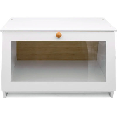 White Bamboo Single-Layer Bread Bin