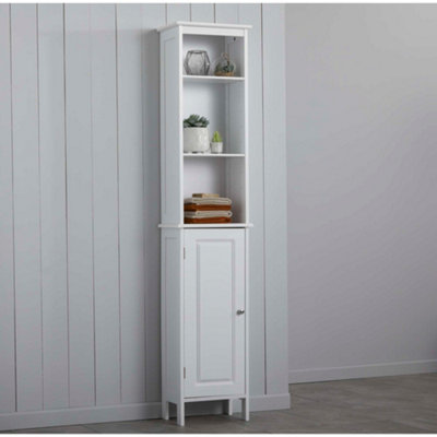 White Bathroom Tallboy Storage Cabinet Price Comparisons | Compare The Build