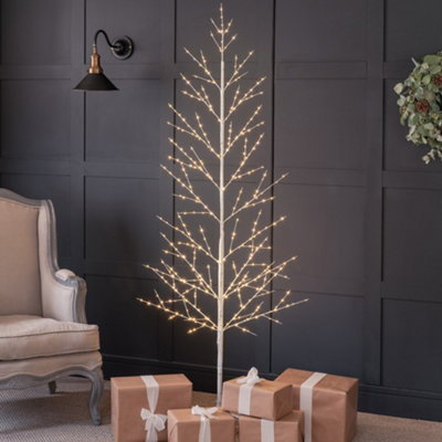 White Birch Twig Tree Micro LED Christmas Decoration Indoor Outdoor ...
