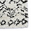 White Black Shaggy Geometric Moroccan Shaggy Modern Easy to clean Rug for Dining Room-200cm X 290cm