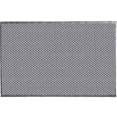 White & Black Small Geometric Outdoor Camping Picnic Rug