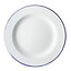 White/Blue Ceramic Dinner plate