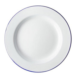 White/Blue Ceramic Dinner plate