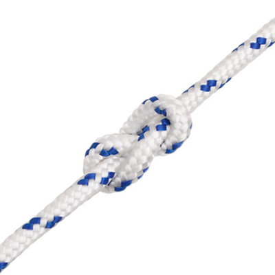White Boat Rope 6 mm x 25 m Polypropylene Coil Rigging Dock Line