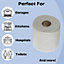 White Centrefeed Paper Roll 100M Pack of 6 - 2 Ply Embossed Cleaning Towel White Roll