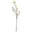White Cherry Blossom Spray Artificial Plant - Fabric/Plastic - L25 x W28 x H124 cm - Burgundy