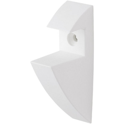 White Clip Brackets 1.9cm (Pair)