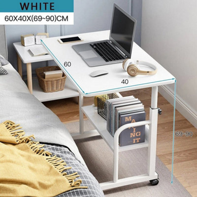 White Computer Desk Home Office Work Study PC Laptop Gaming Workstation ...