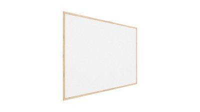 White cork notice board wooden natural frame 100x80 cm