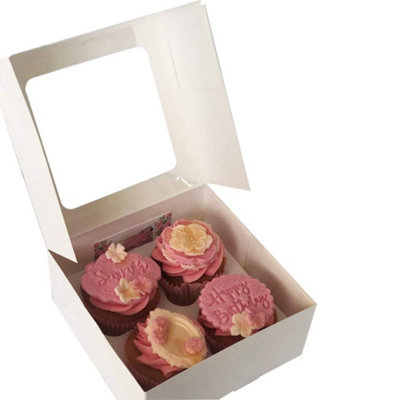 Confezione Da 4 Espositori Per Cupcake A 3 Ripiani In Cartone, Con Bordo In Pizzo E Top A Stella. Ogni Torre è Alta 32,5 Cm, Diametri 16, 23, 30 Cm. Ideali Per Feste E Matrimoni. - 5