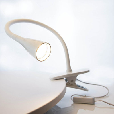 White Dale Integrated 5W LED Clip Lamp
