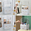 White Desktop Waterproof 3 Drawers Cosmetics Storage Orgaizer Makeup Box 353mm(H)