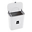 White Door Hanging Kitchen Trash Bin Rubbish Can Home Waste Recycle 9 L