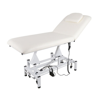 White Electric Facial Massage Table Spa Bed Tattoo Bed Salon