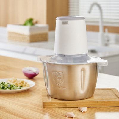 White Electric Wireless Stainless Steel Kitchen Meat Grinder DIY at B Q