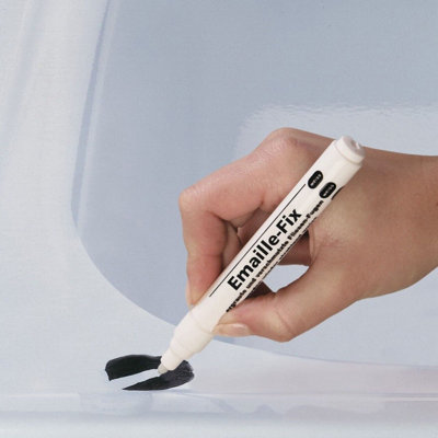 White Enamel Pen - Temperature Resistant Touch Up Marker for Bath, Shower,  Sink, Freezer, Radiator & Other Enamelled Appliances
