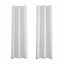 White Eyelet Curtains - Thermal Blackout Curtains  - 66 x 84 Inch Drop - 2 Panel
