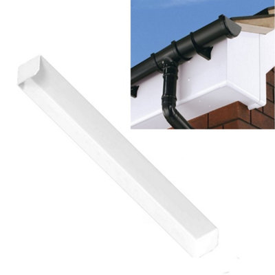 White Fascia Board 90 Degree External Corner Trim - 3