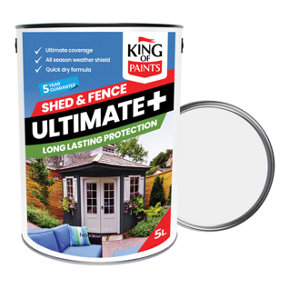 White Fence Paint For All exterior wood King of Paints 5Litres