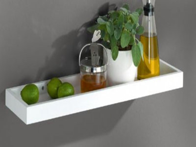 White Floating Multi Shelf 40x15x4cm