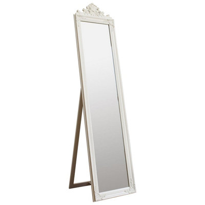 White Floor Standing Mirror - SE Home