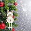 White Fluffy Angel  Figurine Christmas Tree Hanging Ornaments Christmas Trees Doll