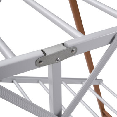 White Foldable Aluminium Clothes Drying Rack