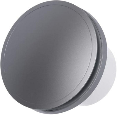 White Front Cover Silent Round Bathroom Extractor Fan 100mm / 4" with Timer