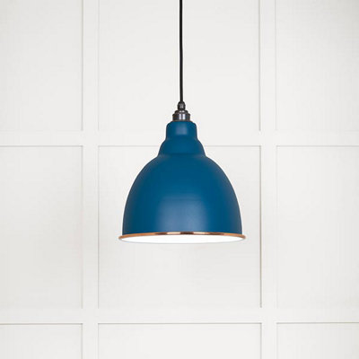 White Gloss Brindley Pendant in Upstream