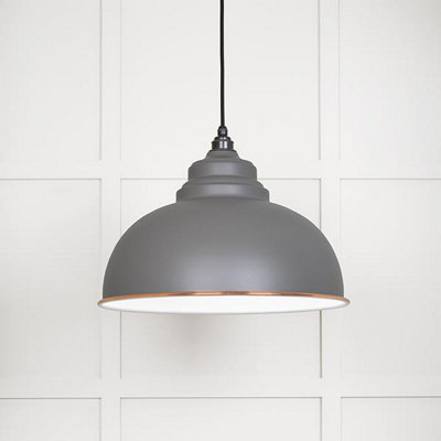 White Gloss Harborne Pendant in Bluff