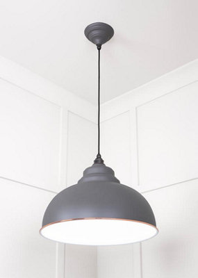 White Gloss Harborne Pendant in Bluff