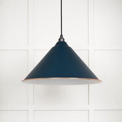 White Gloss Hockley Pendant in Dusk