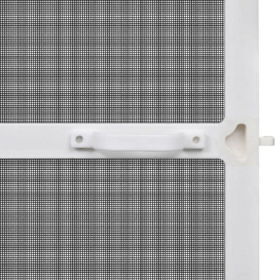 White Hinged Insect Screen For Doors 100 X 215 Cm