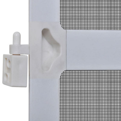White Hinged Insect Screen For Doors 100 X 215 Cm