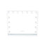 White Hollywood 15 LED Bulbs Bedroom Vanity Makeup Mirror with Bluetooth, Dimmable Touch Control 58x 46cm