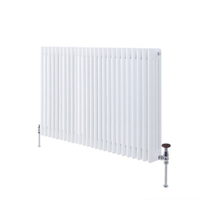 White Horizontal Four Column Radiator 750mm x 1190mm
