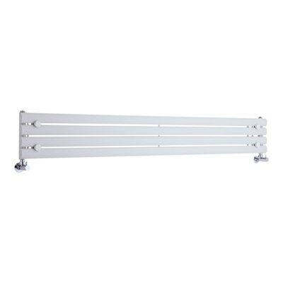 White Horizontal Single Panel Radiator 236mm x 1780mm