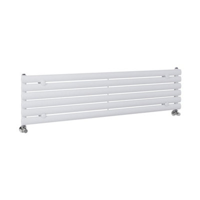 White Horizontal Single Panel Radiator 354mm x 1400mm