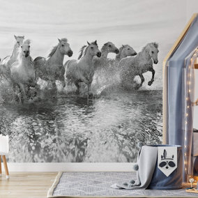 White Horses Mural - 384x260cm - 5111-8