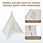 White Indian Kids Play Tent Indoor Outdoor Portable Teepee Playhouse Boys Girl Child Gift